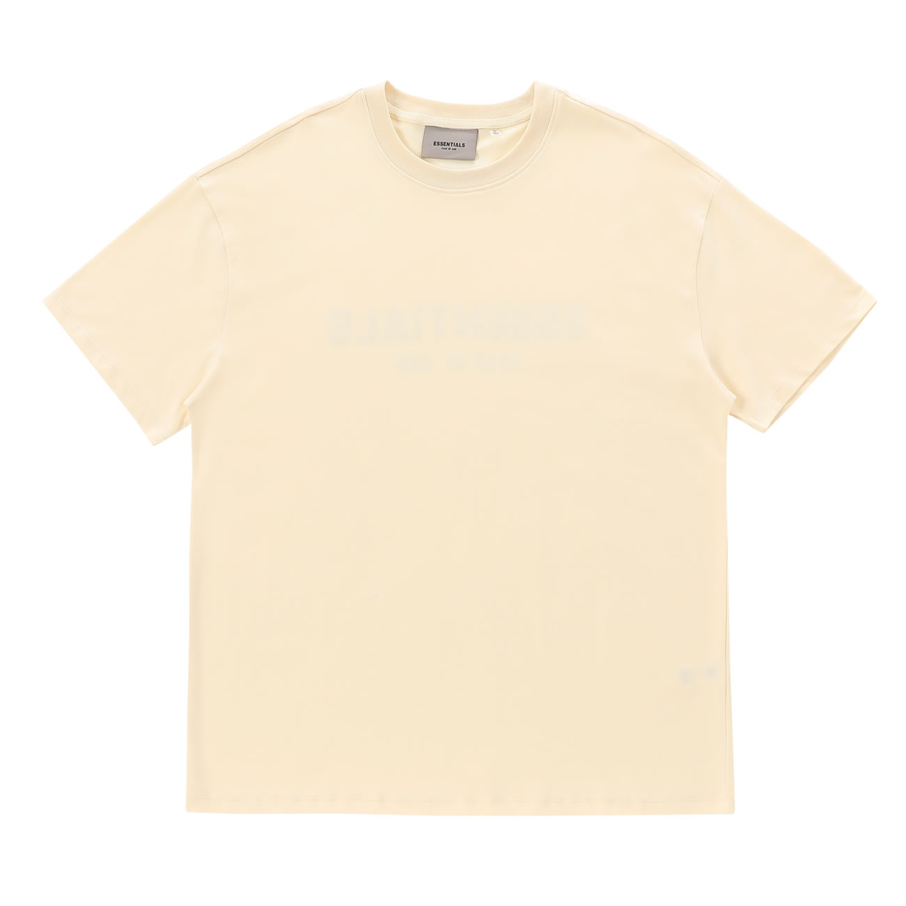 Fear Of God Essentials T Shirt Cream Buttercream Ss21 (9) - www.newkick.vip